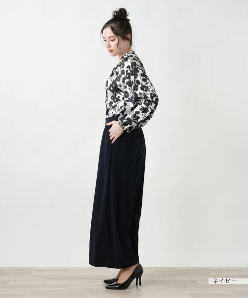 Leilian PLUS HOUSE / レリアンプラスハウス その他パンツ | 【店舗人気】ストレッチワイドパンツ【プラス企画】 | 詳細5