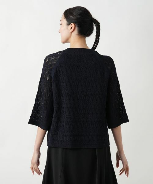 Leilian PLUS HOUSE / レリアンプラスハウス ニット・セーター | 【店舗人気】透かし編みニット | 詳細12