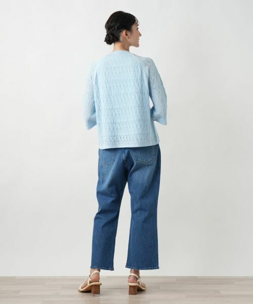 Leilian PLUS HOUSE / レリアンプラスハウス ニット・セーター | 【店舗人気】透かし編みニット | 詳細3