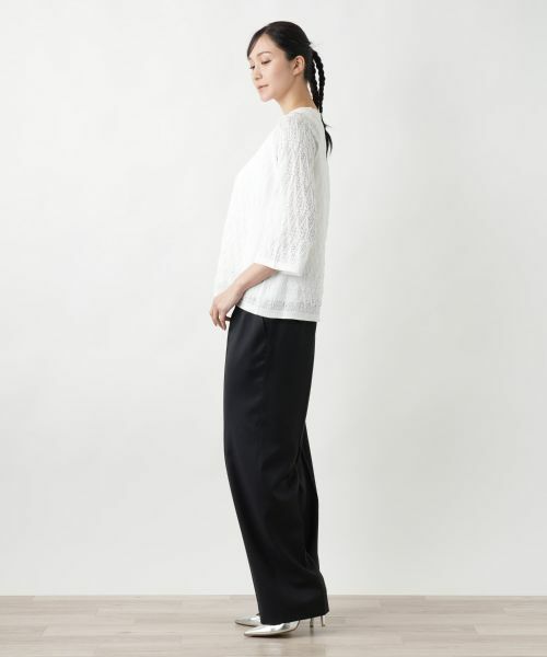 Leilian PLUS HOUSE / レリアンプラスハウス ニット・セーター | 【店舗人気】透かし編みニット | 詳細5