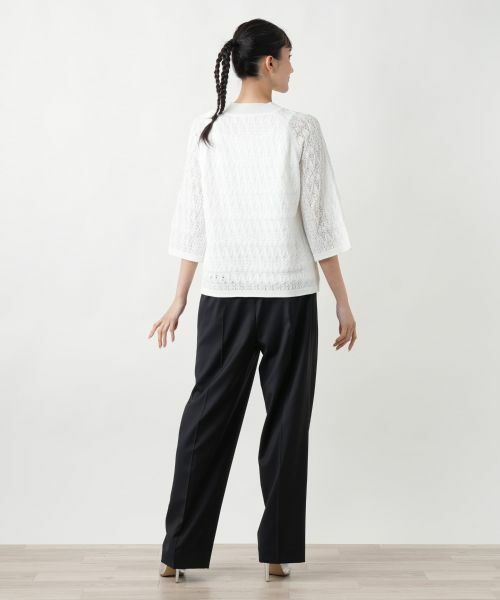 Leilian PLUS HOUSE / レリアンプラスハウス ニット・セーター | 【店舗人気】透かし編みニット | 詳細6
