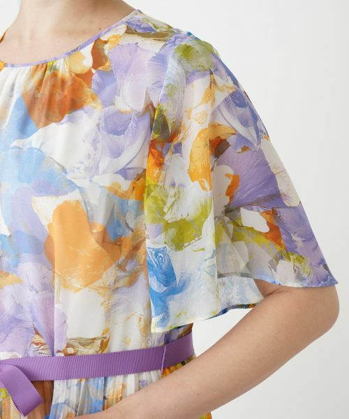 Leilian PLUS HOUSE / レリアンプラスハウス ドレス | フラワー柄フレアワンピース【プラス企画】 | 詳細10