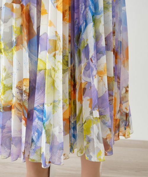 Leilian PLUS HOUSE / レリアンプラスハウス ドレス | フラワー柄フレアワンピース【プラス企画】 | 詳細12