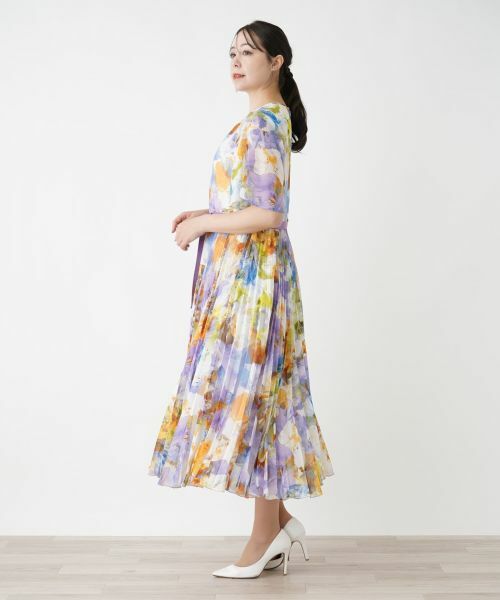 Leilian PLUS HOUSE / レリアンプラスハウス ドレス | フラワー柄フレアワンピース【プラス企画】 | 詳細2