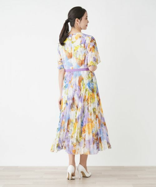 Leilian PLUS HOUSE / レリアンプラスハウス ドレス | フラワー柄フレアワンピース【プラス企画】 | 詳細3