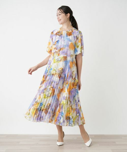 Leilian PLUS HOUSE / レリアンプラスハウス ドレス | フラワー柄フレアワンピース【プラス企画】 | 詳細4