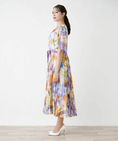 Leilian PLUS HOUSE / レリアンプラスハウス ドレス | フラワー柄フレアワンピース【プラス企画】 | 詳細6