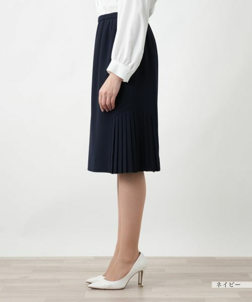 Leilian PLUS HOUSE / レリアンプラスハウス ミニ・ひざ丈スカート | 【店舗人気】プリーツ切替ミディスカート | 詳細11