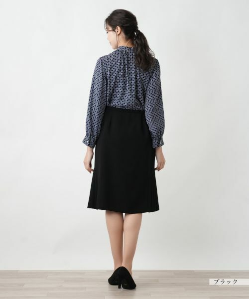 Leilian PLUS HOUSE / レリアンプラスハウス ミニ・ひざ丈スカート | 【店舗人気】プリーツ切替ミディスカート | 詳細3