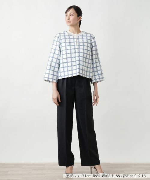 Leilian PLUS HOUSE / レリアンプラスハウス テーラードジャケット | 【店舗人気】ノーカラージャケット | 詳細1