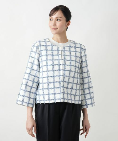 Leilian PLUS HOUSE / レリアンプラスハウス テーラードジャケット | 【店舗人気】ノーカラージャケット | 詳細4