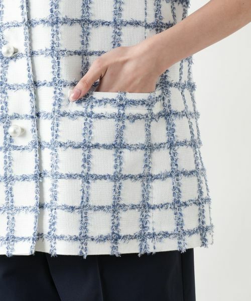 Leilian PLUS HOUSE / レリアンプラスハウス テーラードジャケット | ツイードベスト | 詳細10