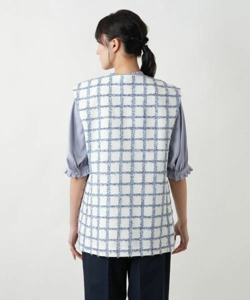 Leilian PLUS HOUSE / レリアンプラスハウス テーラードジャケット | ツイードベスト | 詳細6