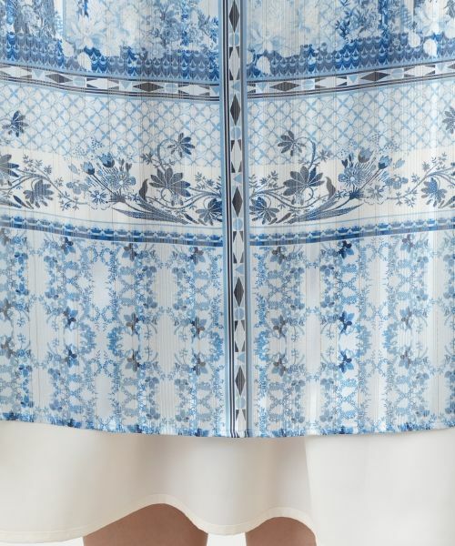 Leilian PLUS HOUSE / レリアンプラスハウス ドレス | 【店舗人気】プリントフレアワンピース【BOURGE】 | 詳細12