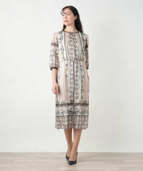 Leilian PLUS HOUSE / レリアンプラスハウス ドレス | 【店舗人気】プリントフレアワンピース【BOURGE】 | 詳細14