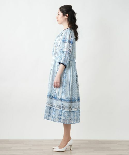 Leilian PLUS HOUSE / レリアンプラスハウス ドレス | 【店舗人気】プリントフレアワンピース【BOURGE】 | 詳細5