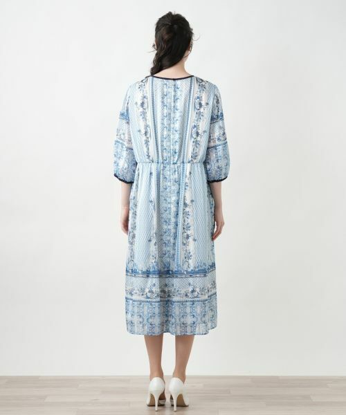 Leilian PLUS HOUSE / レリアンプラスハウス ドレス | 【店舗人気】プリントフレアワンピース【BOURGE】 | 詳細6