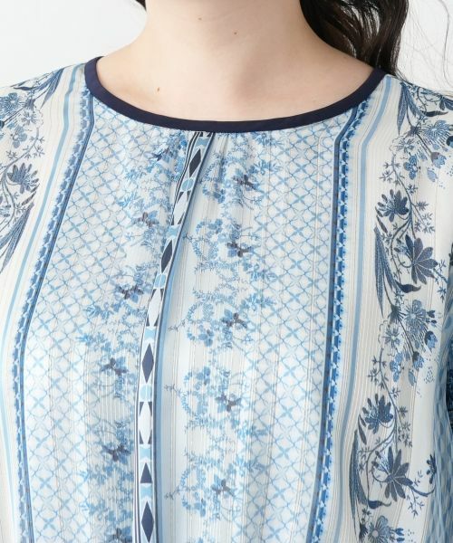 Leilian PLUS HOUSE / レリアンプラスハウス ドレス | 【店舗人気】プリントフレアワンピース【BOURGE】 | 詳細7