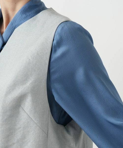 Leilian PLUS HOUSE / レリアンプラスハウス テーラードジャケット | 【店舗人気】ノーカラーベスト | 詳細9