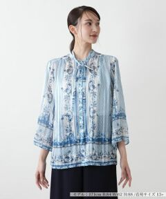 Leilian PLUS HOUSE / レリアンプラスハウス ギャザーブラウス【プラス企画】 ギャザーブラウス【プラス企画】 | Leilian plus house (Women