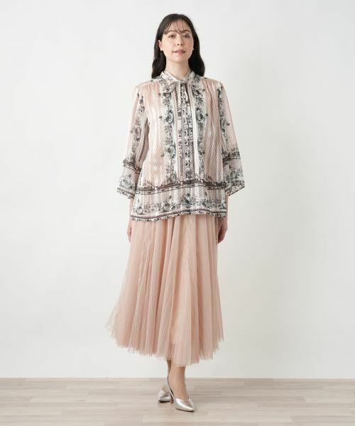 Leilian PLUS HOUSE / レリアンプラスハウス シャツ・ブラウス | 【店舗人気】プリントボウタイブラウス【BOURGE】 | 詳細15