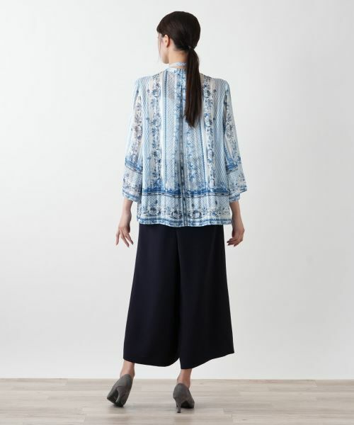 Leilian PLUS HOUSE / レリアンプラスハウス シャツ・ブラウス | 【店舗人気】プリントボウタイブラウス【BOURGE】 | 詳細3