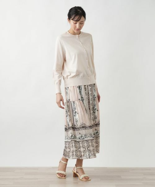 Leilian PLUS HOUSE / レリアンプラスハウス ミニ・ひざ丈スカート | プリントスカ−ト | 詳細1