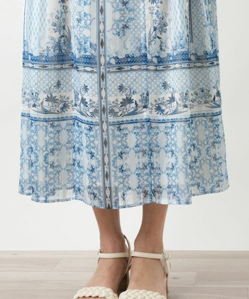 Leilian PLUS HOUSE / レリアンプラスハウス ミニ・ひざ丈スカート | プリントスカ−ト | 詳細12