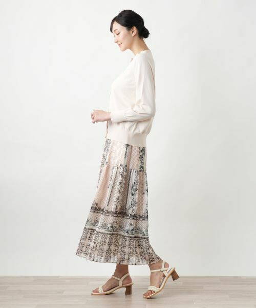 Leilian PLUS HOUSE / レリアンプラスハウス ミニ・ひざ丈スカート | プリントスカ−ト | 詳細2