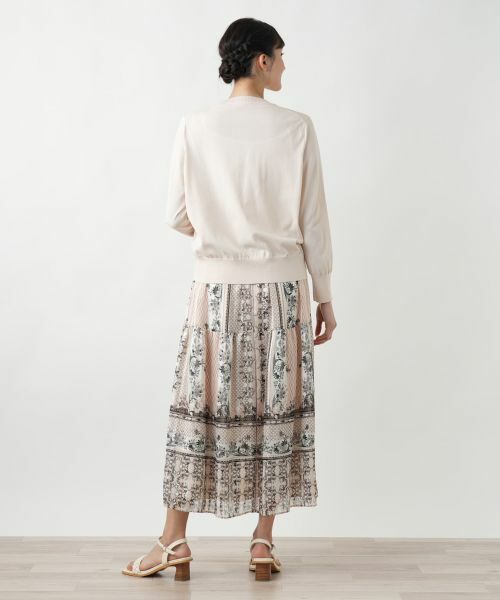 Leilian PLUS HOUSE / レリアンプラスハウス ミニ・ひざ丈スカート | プリントスカ−ト | 詳細3