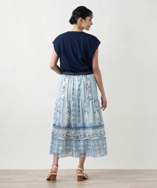 Leilian PLUS HOUSE / レリアンプラスハウス ミニ・ひざ丈スカート | プリントスカ−ト | 詳細6