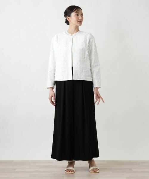 Leilian PLUS HOUSE / レリアンプラスハウス テーラードジャケット | 【店舗人気】ノーカラージャケット | 詳細1