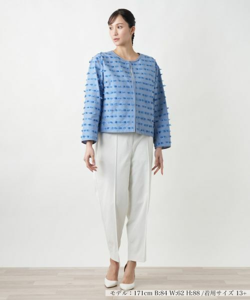 Leilian PLUS HOUSE / レリアンプラスハウス テーラードジャケット | 【店舗人気】ノーカラージャケット | 詳細4