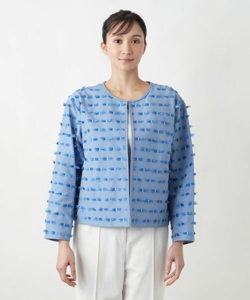 Leilian PLUS HOUSE / レリアンプラスハウス テーラードジャケット | 【店舗人気】ノーカラージャケット | 詳細7