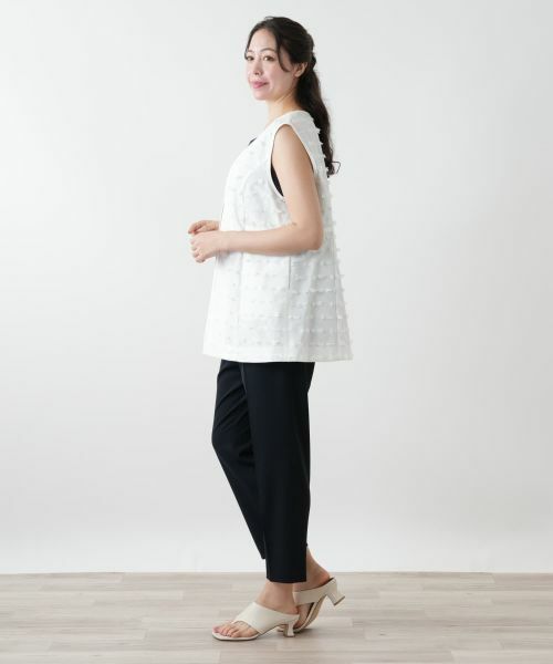 Leilian PLUS HOUSE / レリアンプラスハウス テーラードジャケット | Vネックベスト | 詳細2