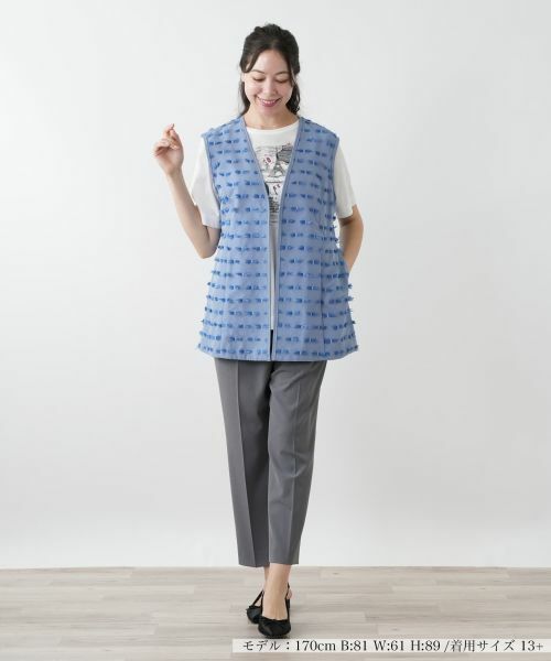 Leilian PLUS HOUSE / レリアンプラスハウス テーラードジャケット | Vネックベスト | 詳細4