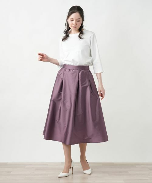 Leilian PLUS HOUSE / レリアンプラスハウス ミニ・ひざ丈スカート | 【店舗人気】フレアスカート【BOURGE】 | 詳細1