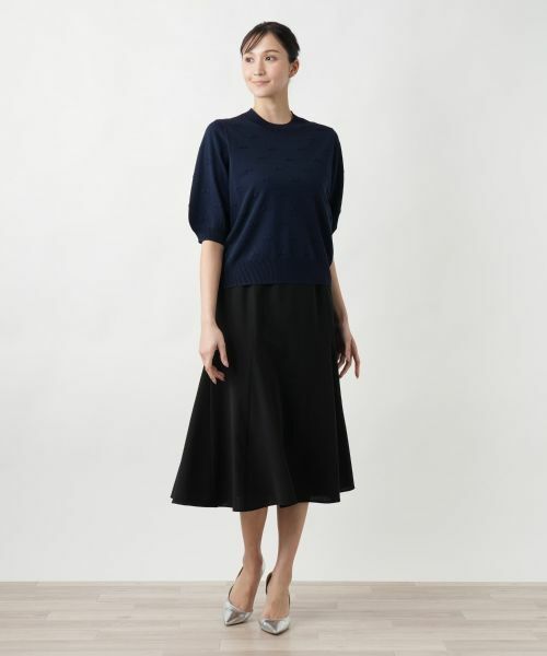 Leilian PLUS HOUSE / レリアンプラスハウス ニット・セーター | 【店舗人気】リボンモチーフニットトップス | 詳細1