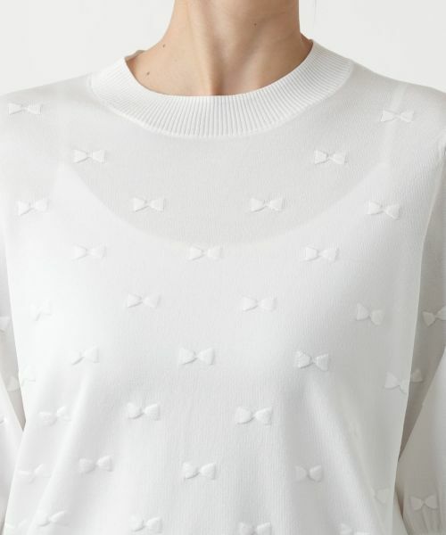 Leilian PLUS HOUSE / レリアンプラスハウス ニット・セーター | 【店舗人気】リボンモチーフニットトップス | 詳細10