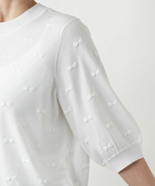 Leilian PLUS HOUSE / レリアンプラスハウス ニット・セーター | 【店舗人気】リボンモチーフニットトップス | 詳細11