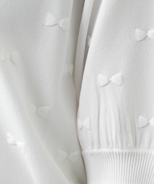 Leilian PLUS HOUSE / レリアンプラスハウス ニット・セーター | 【店舗人気】リボンモチーフニットトップス | 詳細13