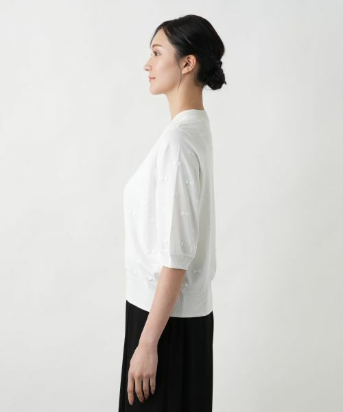 Leilian PLUS HOUSE / レリアンプラスハウス ニット・セーター | 【店舗人気】リボンモチーフニットトップス | 詳細8