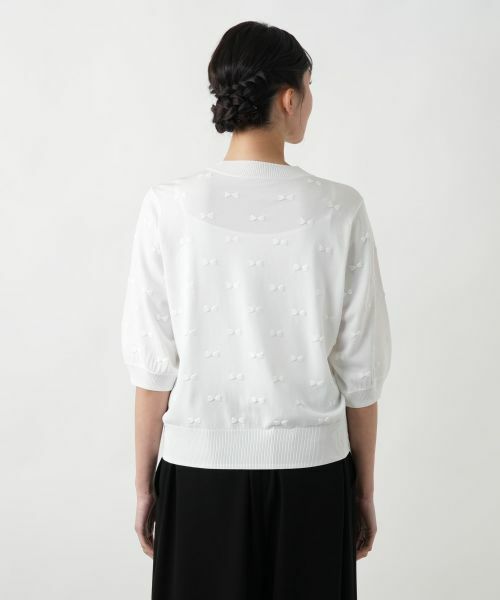 Leilian PLUS HOUSE / レリアンプラスハウス ニット・セーター | 【店舗人気】リボンモチーフニットトップス | 詳細9