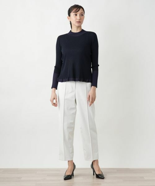 Leilian PLUS HOUSE / レリアンプラスハウス ニット・セーター | 【店舗人気】ストレッチリブインナー | 詳細1