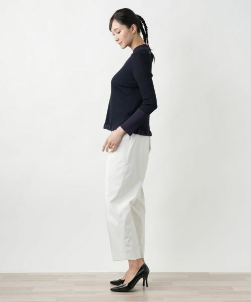 Leilian PLUS HOUSE / レリアンプラスハウス ニット・セーター | 【店舗人気】ストレッチリブインナー | 詳細2