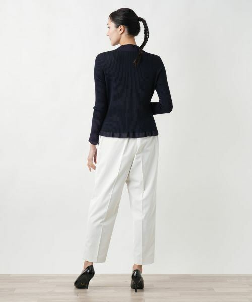 Leilian PLUS HOUSE / レリアンプラスハウス ニット・セーター | 【店舗人気】ストレッチリブインナー | 詳細3