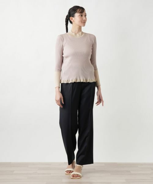 Leilian PLUS HOUSE / レリアンプラスハウス ニット・セーター | 【店舗人気】ストレッチリブインナー | 詳細4