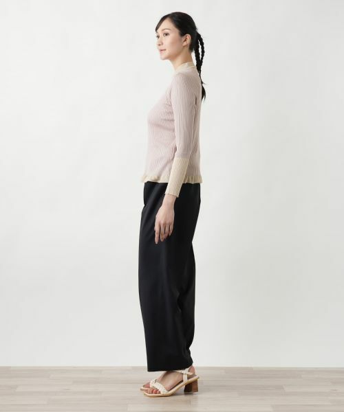 Leilian PLUS HOUSE / レリアンプラスハウス ニット・セーター | 【店舗人気】ストレッチリブインナー | 詳細5