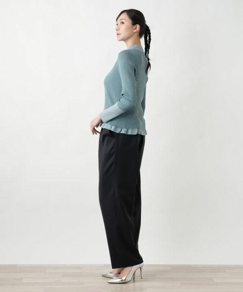 Leilian PLUS HOUSE / レリアンプラスハウス ニット・セーター | 【店舗人気】ストレッチリブインナー | 詳細8