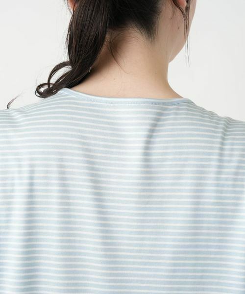 Leilian PLUS HOUSE / レリアンプラスハウス カットソー | 【店舗人気】刺繍ボーダー七分袖カットソー | 詳細17